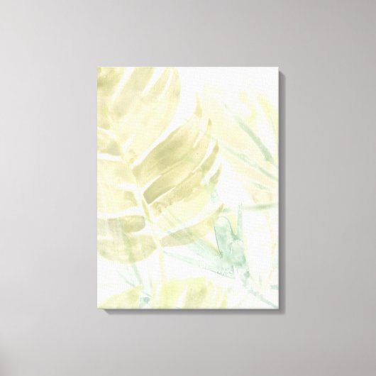 Verschmutzte tropische Blätter Leinwanddruck (Vorderseite)
