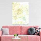 Verschmutzte tropische Blätter Leinwanddruck (Insitu (Wohnzimmer))