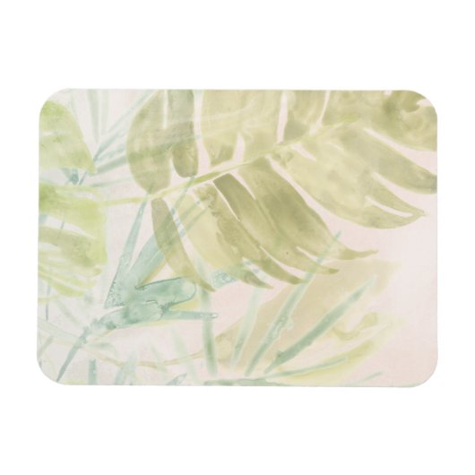 Verschmutzte tropische Blätter Magnet (Horizontal)