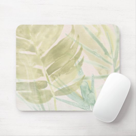 Verschmutzte tropische Blätter Mousepad (Mit Mouse)