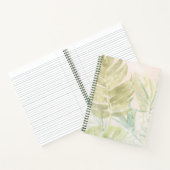 Verschmutzte tropische Blätter Notizblock (Innenseite)