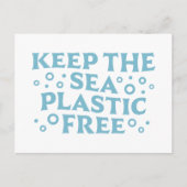 Verschmutzung durch Plastik ohne Zwischenhalt beha Postkarte (Vorderseite)