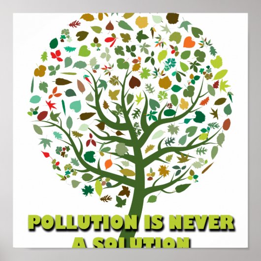 Verschmutzung ist nie eine Lösung Poster (Vorne)
