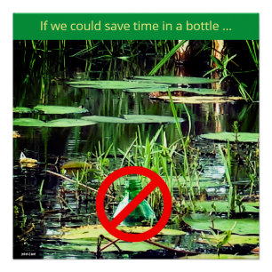 Verschmutzung / Wildtiere / Tag der Erde / Teich Poster