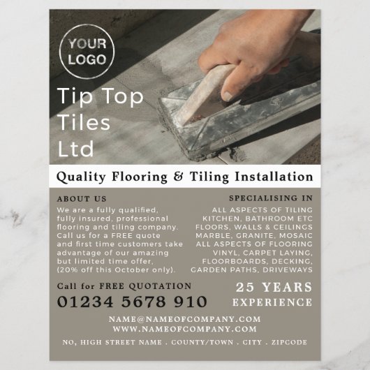 Verschmutzungsprobleme, Fußbodenbeläge, Werbung fü Flyer (Vorne)