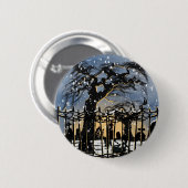 Verschneite Friedhofsatmosphäre Button (Vorne & Hinten)