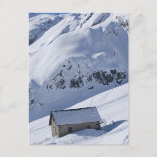 verschneite Landschaft Postkarte