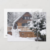 verschneite Landschaft Postkarte (Vorne/Hinten)