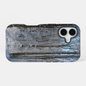 Verschneiter Pappelwald I iPhone 16 Hülle (Rückseite (Horizontal))