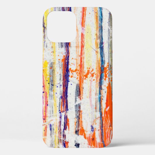 Verschnittliche Farbe auf weißer Grundfarbe, Kunst Case-Mate iPhone Hülle (Rückseite)