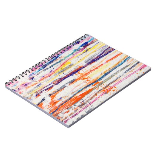 Verschnittliche Farbe auf weißer Grundfarbe, Kunst Notizblock (Linke Seite)