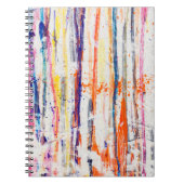 Verschnittliche Farbe auf weißer Grundfarbe, Kunst Notizblock (Vorderseite)