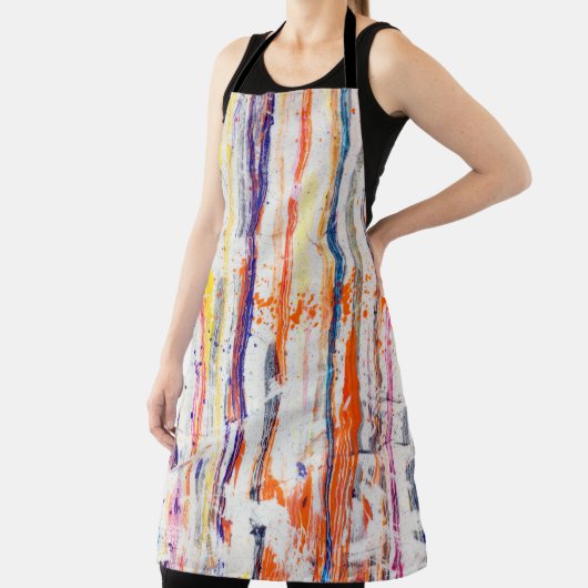 Verschnittliche Farbe auf weißer Grundfarbe, Kunst Schürze (InSitu)