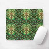 Verschnörkeltes Mauspad-Design mit einem sich wied Mousepad (Mit Mouse)