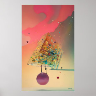 Verschobene Menschen Orte Könige Poster