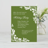 Verschönerte Emerald Corporate Holiday Party Einladung (Stehend Vorderseite)