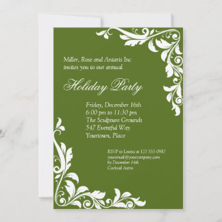 Verschönerte Emerald Corporate Holiday Party Einladung