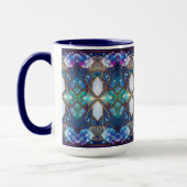 Verschönerter Buntglas-Muster-Becher Tasse (Links)