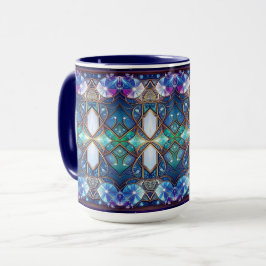 Verschönerter Buntglas-Muster-Becher Tasse