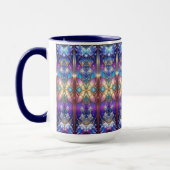 Verschönerter Buntglas-Muster-Becher Tasse (Links)