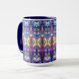 Verschönerter Buntglas-Muster-Becher Tasse