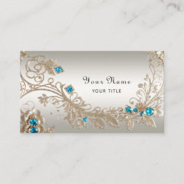 Verschönerung der Gold Blue Stones Business Card Visitenkarte