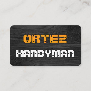 Verschraubtes Panel Ihr Name Visitenkarte