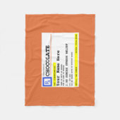 Verschreibschokolade, individuell angepasst   fleecedecke (Vorderseite)