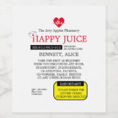 VERSCHREIBUNG Abschluss WEIN Krankenschwester WEIN Weinetikett (Einzelnes Label)