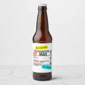 Verschreibung Bierwarnung Etikett Funny Personalis (Vorderseite)