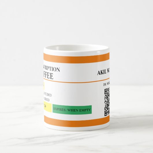 Verschreibung Kaffeetasse (Mittel)