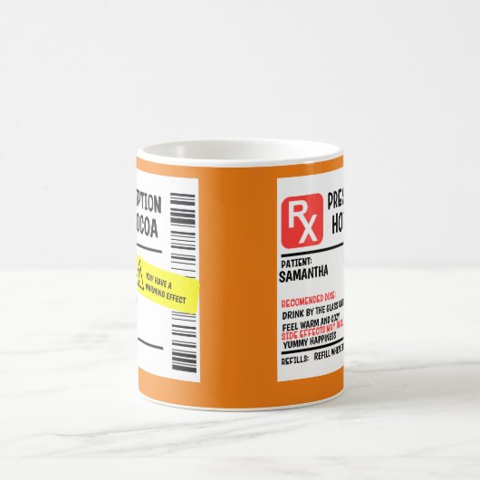 Verschreibung Kakao Personalisierte Custom Funny C Kaffeetasse (Mittel)