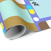 Verschreibung Medikation Medikation Collage Geschenkpapier (Rolleneckpunkt)