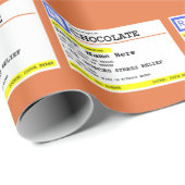 Verschreibung Schokolade Personalisiert Geschenkpapier (Rolleneckpunkt)