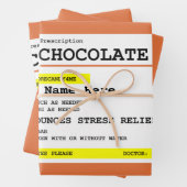 Verschreibung Schokolade Personalisiert  Geschenkpapier Set (Beispiel)