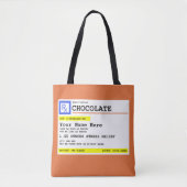 Verschreibung Schokolade Personalisiert Humorvoll Tasche (Vorderseite)