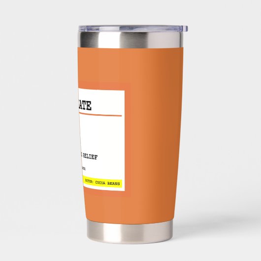 Verschreibung Schokolade Personalisiert Thermobecher (Links)