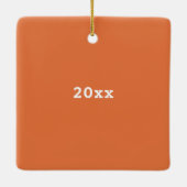 Verschreibung Schokolade Personalisierter Patiente Keramikornament (Rückseite)