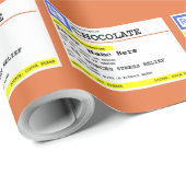 Verschreibung Schokoladenmarken Personalisiert Geschenkpapier (Rolleneckpunkt)