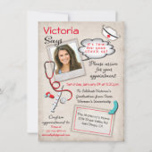 Verschreibung von medizinischem Abschluss Einladung (Vorderseite)