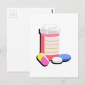 VERSCHREIBUNGSDROGEN POSTKARTE (Vorne/Hinten)