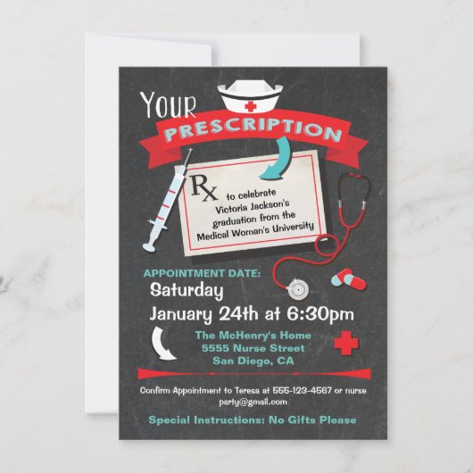 Verschreibungspflicht für Krankenpflegepersonal Einladung (Vorderseite)