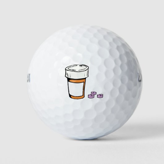 Verschreibungspflichtig Flasche Golfball (Vorderseite)