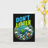 Verschrotten Sie keine Umweltverschmutzungen A Karte (Gelbe Blume)