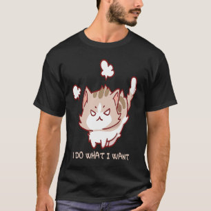 Verschrottete Katze Ich tue, was ich Gewollt habe T-Shirt