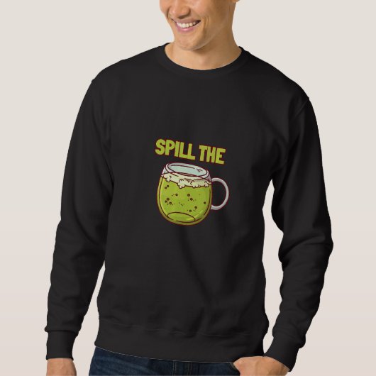 Verschütte den Matcha-Tee Matcha-Teeblätter Sweatshirt (Vorderseite)
