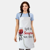 Verschütte die Sangria... nicht den Tee Schürze (Getragen)
