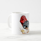 Verschütten Kaffeetasse (Vorderseite Links)