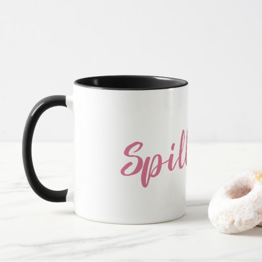 Verschütten Sie den Tee Tasse (Mit Donut)