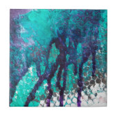 Verschüttete Blues Fliese (Vorderseite)